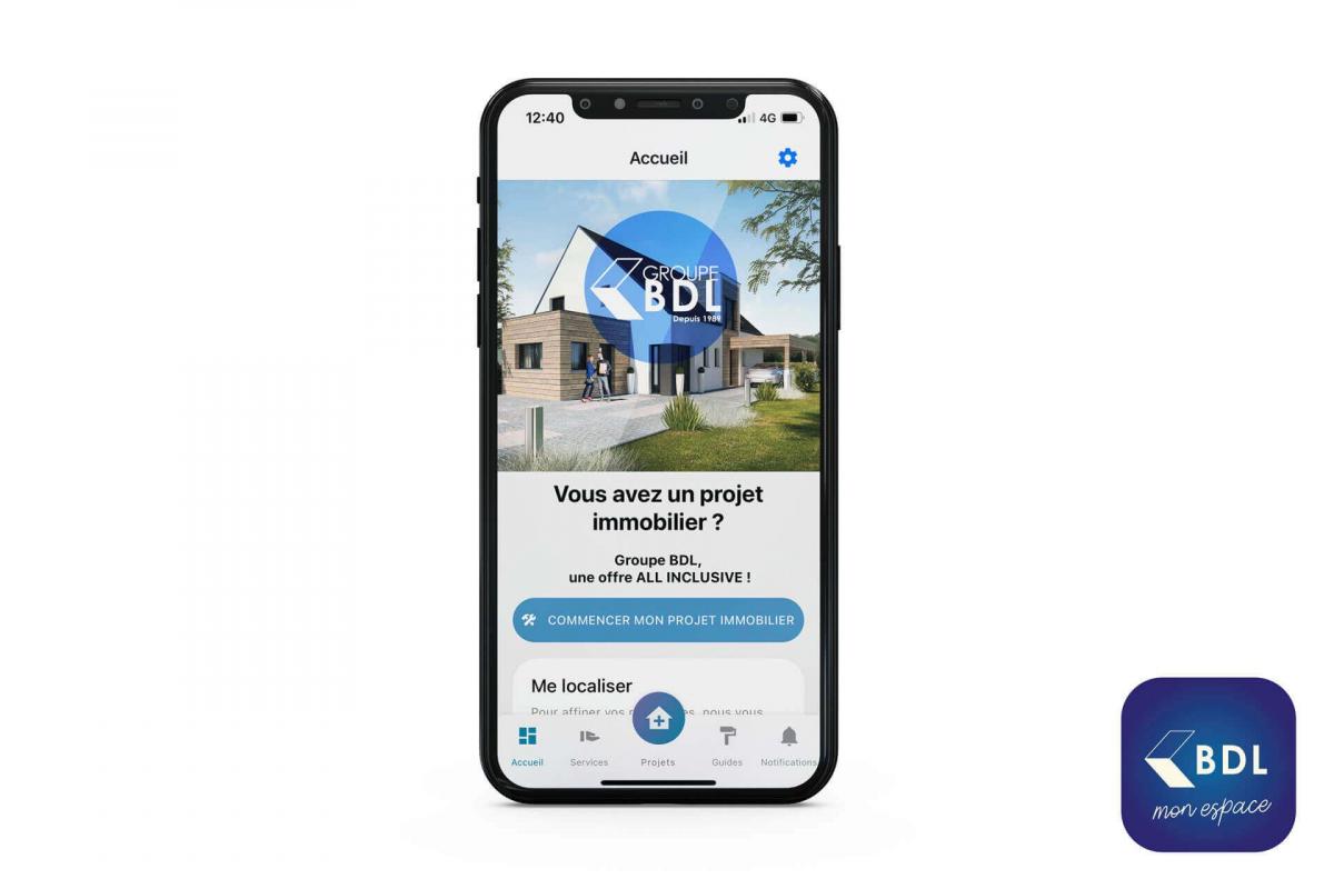 Tableau de bord et accueil application Espace Projet BDL